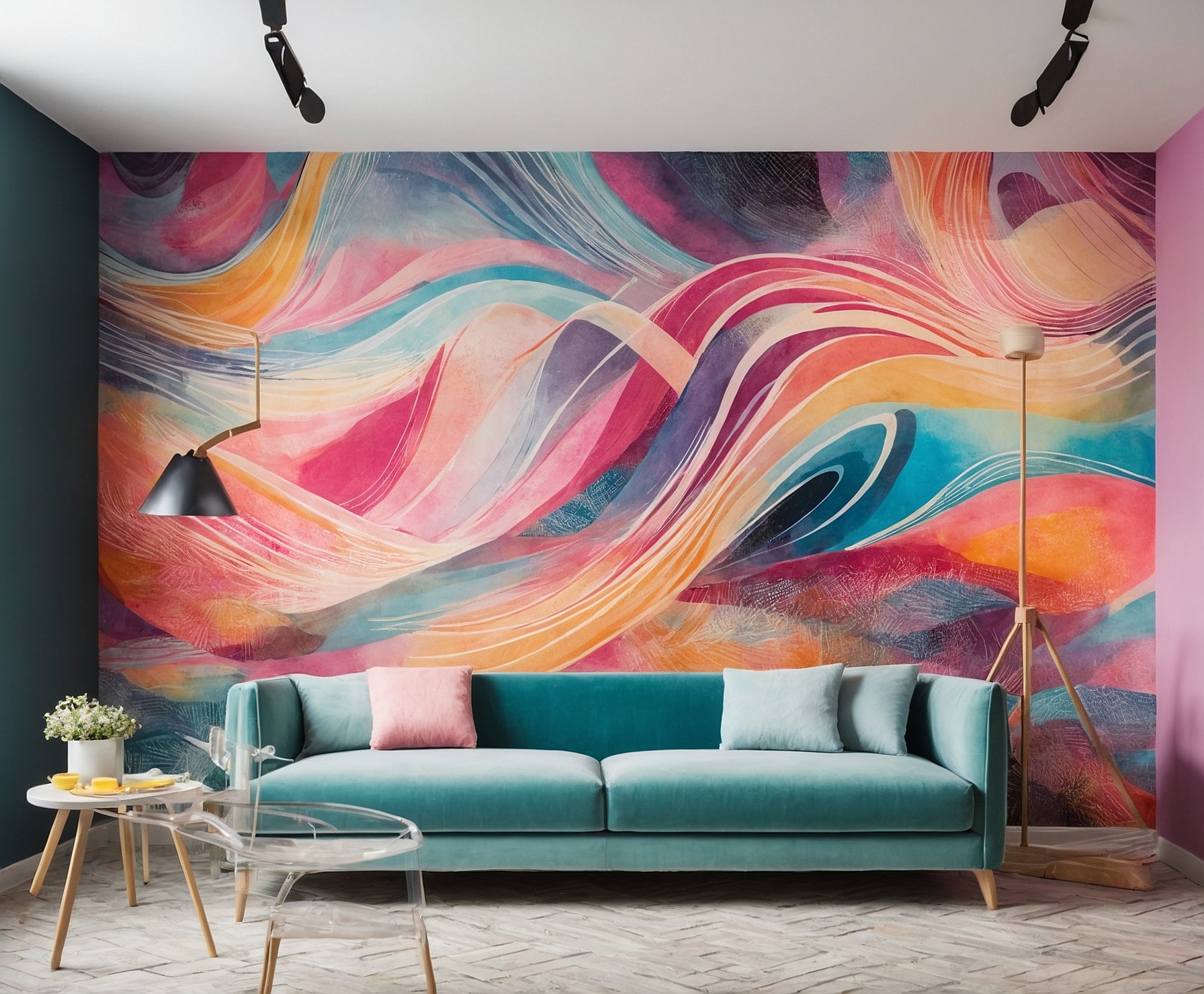 Ilustración colorida que transforma espacios