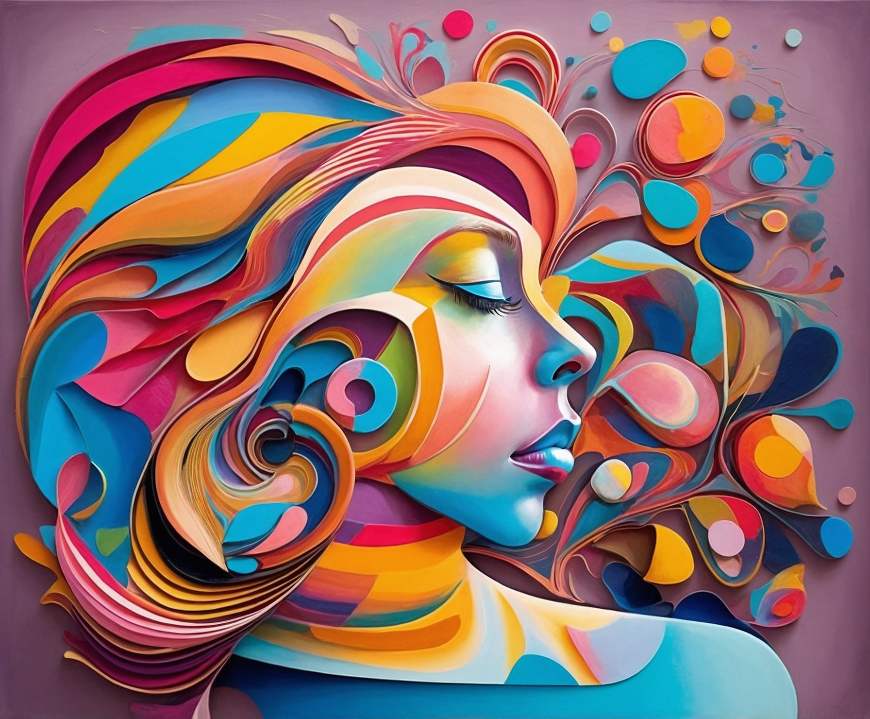 Ilustración vibrante y colorida